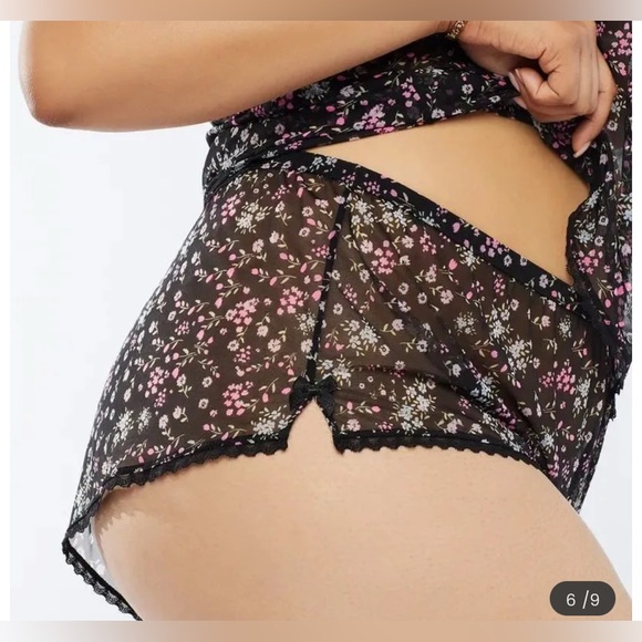 Savage‎ X Fenty Floral Mesh Lingerie Set – Top 3X / Bottom 2X - Picture 3 of 12